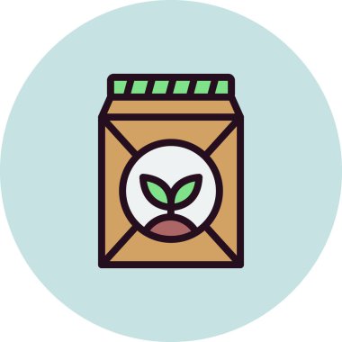 Tohum çantası simgesini, vektör çizim