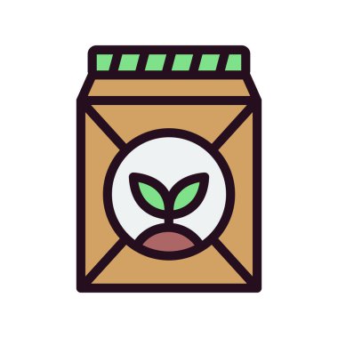 Tohum çantası simgesini, vektör çizim