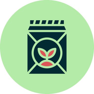 Tohum çantası simgesini, vektör çizim