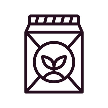 Tohum çantası simgesini, vektör çizim