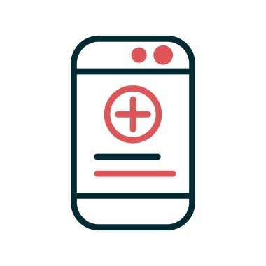 akıllı telefon simgesi vektör illüstrasyonu