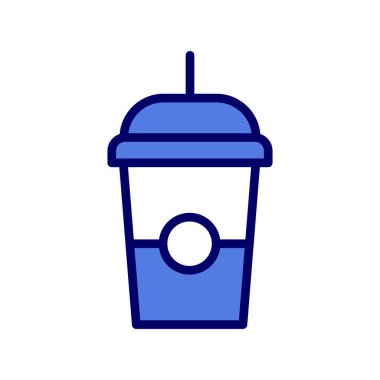 Kahve fincanı vektör satırı simgesi