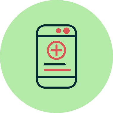 akıllı telefon simgesi vektör illüstrasyonu