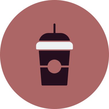 Kahve fincanı vektör satırı simgesi