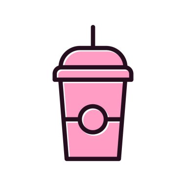 Kahve fincanı vektör satırı simgesi