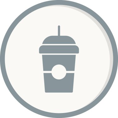 Kahve fincanı vektör satırı simgesi