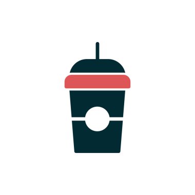 Kahve fincanı vektör satırı simgesi