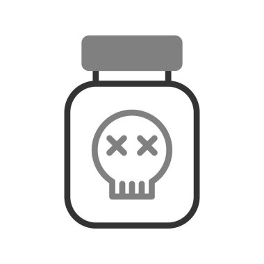 Böcek ilacı şişe simgesinin vektör çizimi