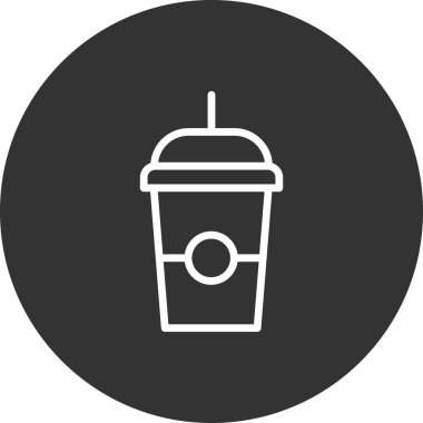 Kahve fincanı vektör satırı simgesi