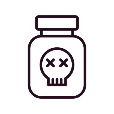 Böcek ilacı şişe simgesinin vektör çizimi