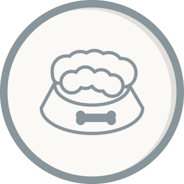 Evde beslenen hayvan yiyecek kutsal kişilerin resmi, vektör çizim