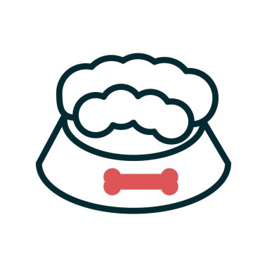 Evde beslenen hayvan yiyecek kutsal kişilerin resmi, vektör çizim