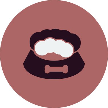 Evde beslenen hayvan yiyecek kutsal kişilerin resmi, vektör çizim