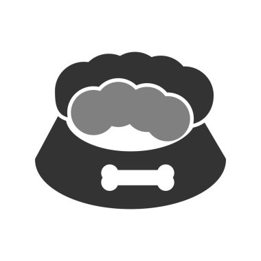 Evde beslenen hayvan yiyecek kutsal kişilerin resmi, vektör çizim