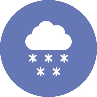 Kar yağıyor. hava tahmini ikon vektör illüstrasyonuName