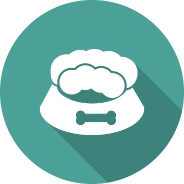 Evde beslenen hayvan yiyecek kutsal kişilerin resmi, vektör çizim