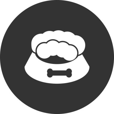 Evde beslenen hayvan yiyecek kutsal kişilerin resmi, vektör çizim