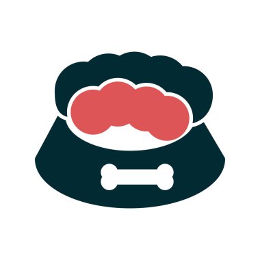 Evde beslenen hayvan yiyecek kutsal kişilerin resmi, vektör çizim