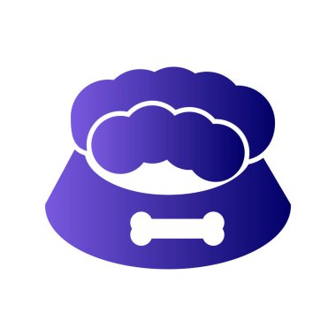 Evde beslenen hayvan yiyecek kutsal kişilerin resmi, vektör çizim