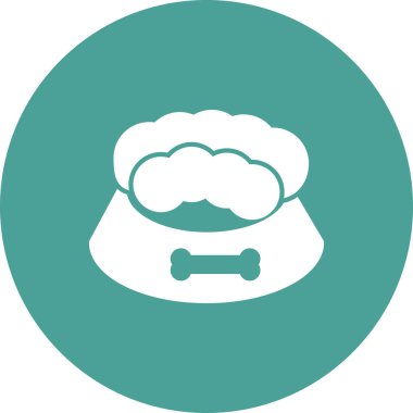 Evde beslenen hayvan yiyecek kutsal kişilerin resmi, vektör çizim