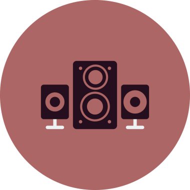 Hoparlör simgesi, vektör illüstrasyonu