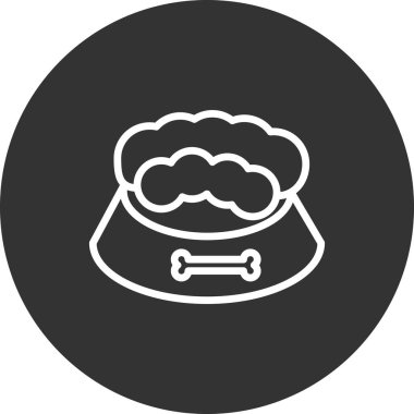 Evde beslenen hayvan yiyecek kutsal kişilerin resmi, vektör çizim