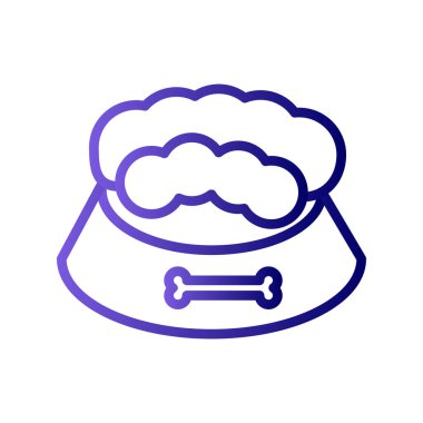 Evde beslenen hayvan yiyecek kutsal kişilerin resmi, vektör çizim