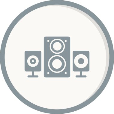 Hoparlör simgesi, vektör illüstrasyonu