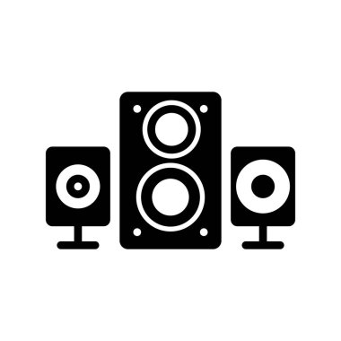 Hoparlör simgesi, vektör illüstrasyonu