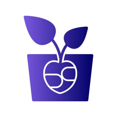 çiçek saksısı vektör illüstrasyonu