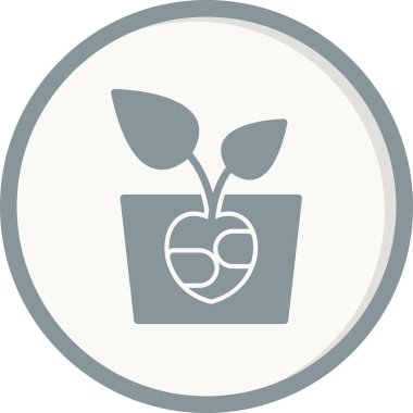 çiçek saksısı vektör illüstrasyonu