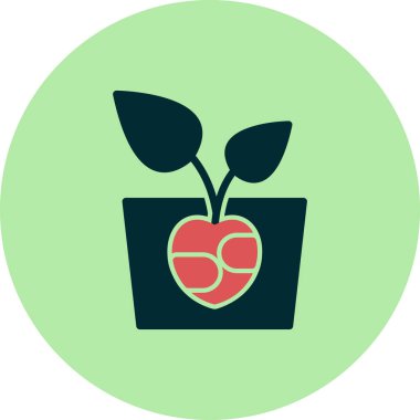 çiçek saksısı vektör illüstrasyonu