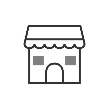 Pazar simgesi, vektör illüstrasyonunu kaydet