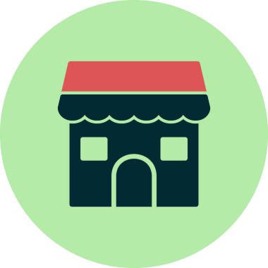 Pazar simgesi, vektör illüstrasyonunu kaydet