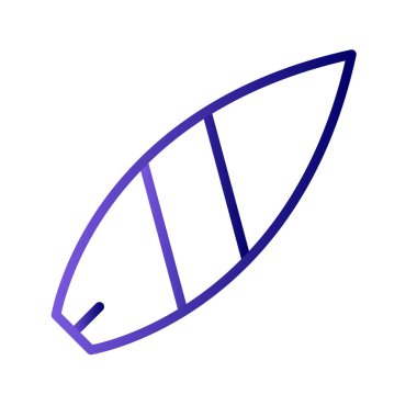 sörf tahtası vektör illüstrasyonu modern simge