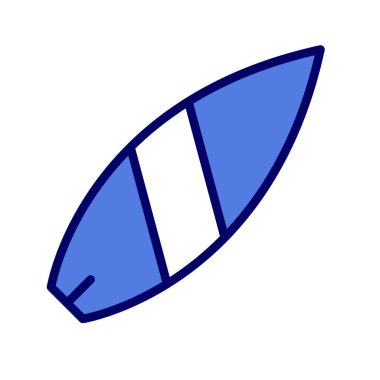 sörf tahtası vektör illüstrasyonu modern simge