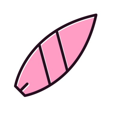 sörf tahtası vektör illüstrasyonu modern simge