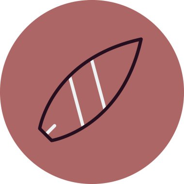 sörf tahtası vektör illüstrasyonu modern simge