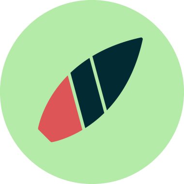 sörf tahtası vektör illüstrasyonu modern simge