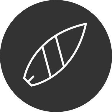 sörf tahtası vektör illüstrasyonu modern simge