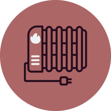 Radyatör simge vektör çizim