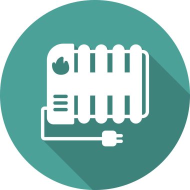 Radyatör simgesinin vektör çizimi