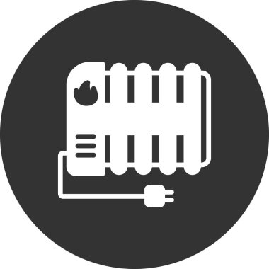 Radyatör simge vektör çizim