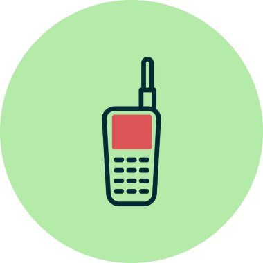 Walkie talkie simge vektör çizim