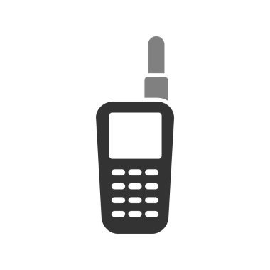 Walkie talkie simge vektör çizim