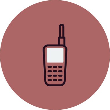 Walkie talkie simge vektör çizim