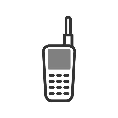 Walkie talkie simge vektör çizim