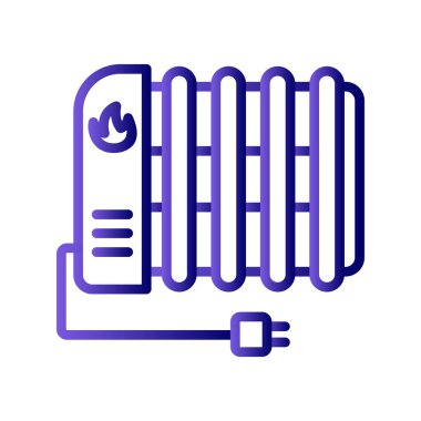 Radyatör simge vektör çizim