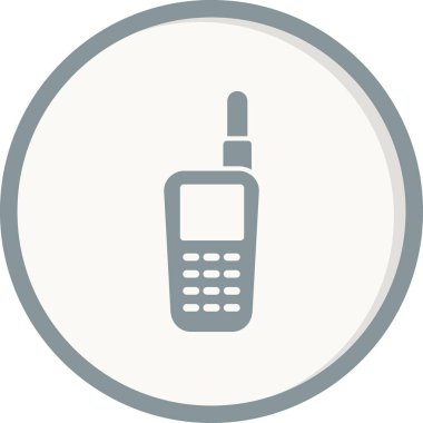Walkie talkie simge vektör çizim
