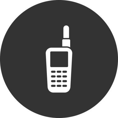 Walkie talkie simge vektör çizim